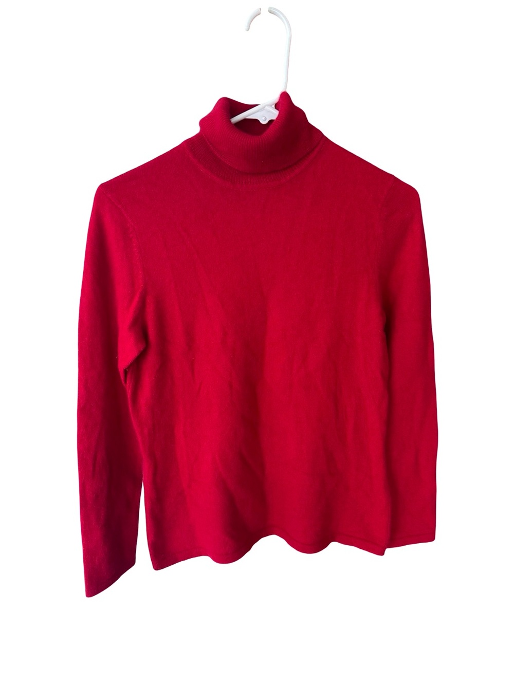 100% cashmere - Women’s Red Turtleneck Sweater